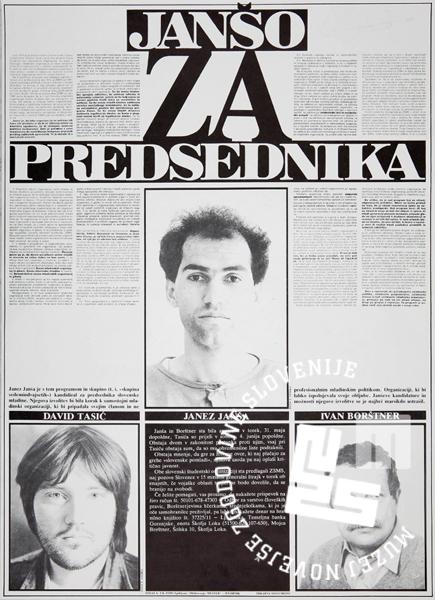 Plakat Janšo za predsednika