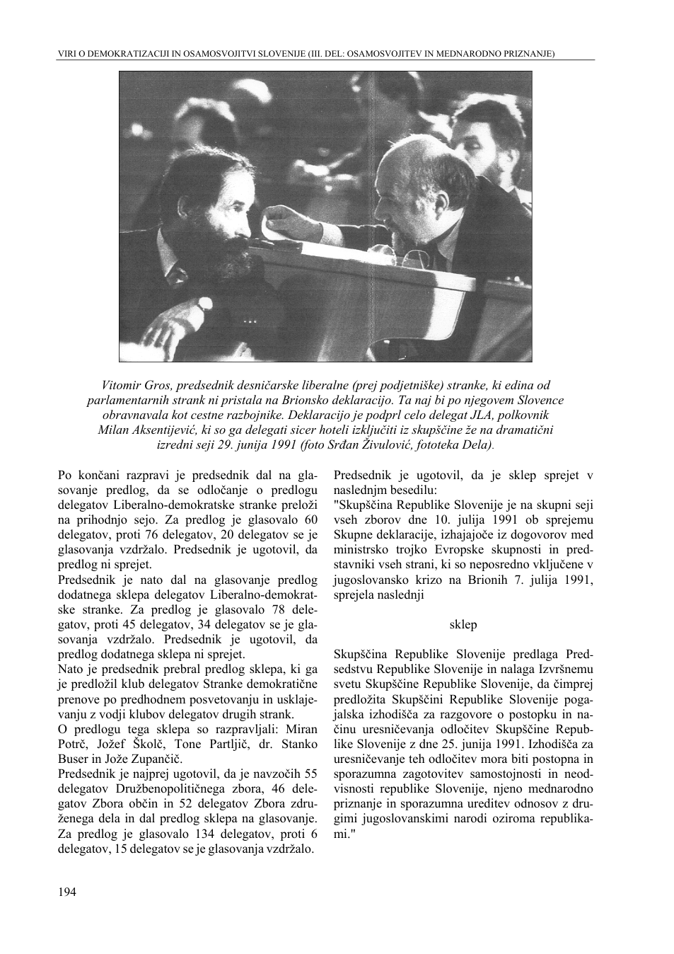 Skupščinsko nasprotovanje Brionski deklaraciji
