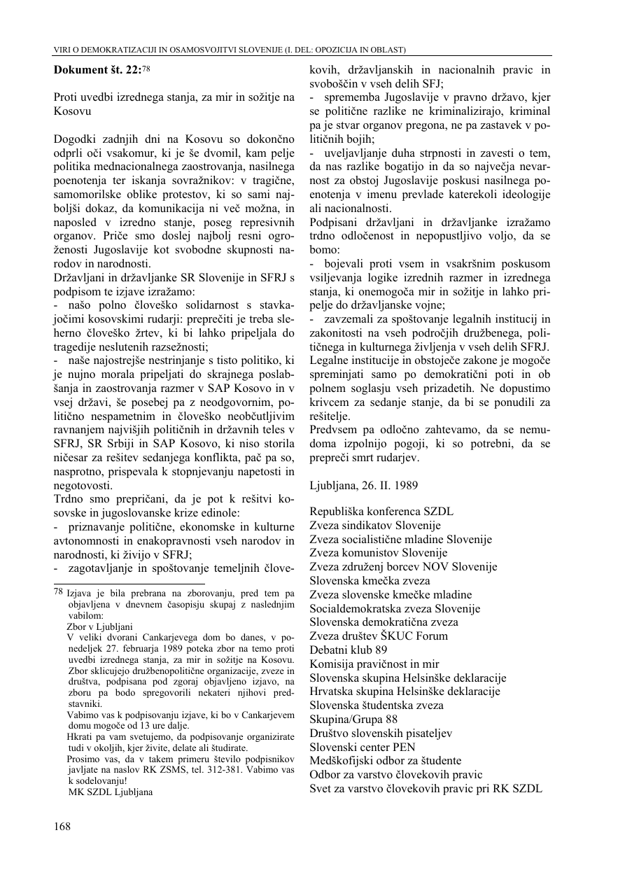 Izjava Proti uvedbi izrednega stanja z Debatnim klubom 89 med podpisanimi organizacijami